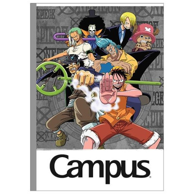 Combo 5 Tập One Piece - Kẻ Ngang Có Chấm 120 Trang ĐL 70g/m2 - Campus NB-BOPE120 (Mẫu Màu Giao Ngẫu Nhiên)