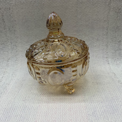 THỐ ĐƯNG MỨT TẾT THỦY TINH CÓ CHÂN MÀU VÀNG ( GIAO NGẪU NHIÊN ) - VD22