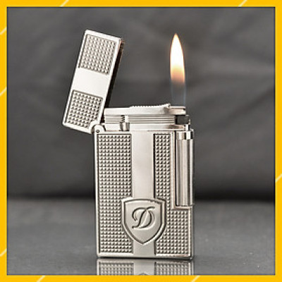 Vỏ Hột Quẹt Bật Lửa ST Dupont Hồng Kông Super Họa Tiết Ô Vuông Khắc Tấm Khiên D144T