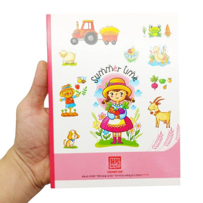 Combo 5 Vở Class Summer Time - 4 Ô Ly 96 Trang 70gsm - Hồng Hà 0308 (Mẫu Màu Giao Ngẫu Nhiên)