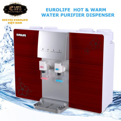 Máy lọc nước RO 5 cấp độ lọc uống trực tiếp, kết hợp máy đun nóng Eurolife EL-RO-730