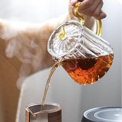 Ấm rót pha trà thuỷ tinh chịu nhiệt