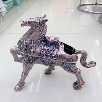 GẠT TÀN BẰNG ĐỒNG GIẢ CỔ HÌNH NGỰA