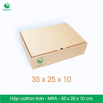 M9A - 35x25x10 cm - 25 Thùng hộp carton trơn đóng hàng