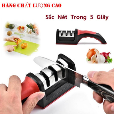Dụng cụ mài dao , kéo đa năng 3 rãnh sắc bén ,máy mài dao bằng tay 3 cấp độ siêu tốc nhanh và tiện dụng
