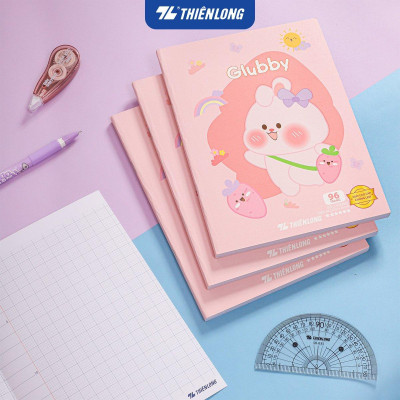 Combo 5 Tập học sinh 96 trang 5 ô ly vuông 2mm chấm kẻ 2/3 120gsm NB-122 Thiên Long - Mẫu ngẫu nhiên