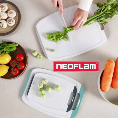 [Hàng chính hãng] Thớt sạch Neoflam Biju. Nhiều Size S, M, L. Thớt  nhựa PP an toàn, trộn lẫn Microban kháng khuẩn, nấm mốc.