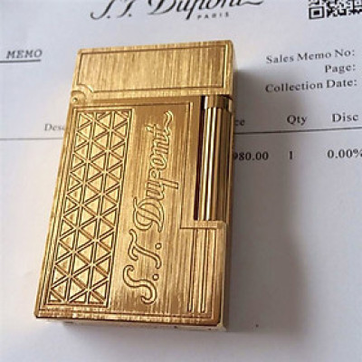 Vỏ Hột Quẹt Bật Lửa Upon Gas Đá D34V Họa Tiết Cánh Hoa Tam Gíac Đẹp, Độc Lạ In Logo Màu Vàng - Dùng Gas Đá Cao Cấp