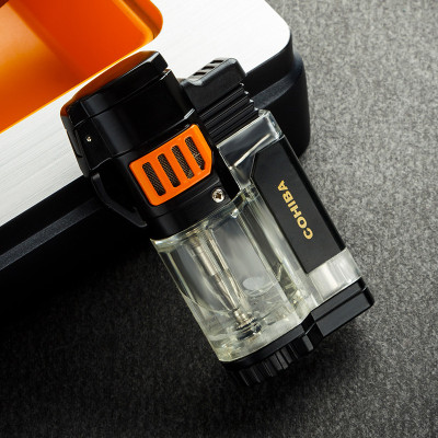 Vỏ Hộp Quet Khò 3 tia kèm đục COB-35 có kèm đục, thân trong nhìn được dung lượng ga bên trong