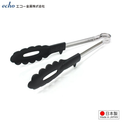 Kẹp gắp thực phẩm inox đầu bọc Polyamide Echo Metal 185mm hàng nhập khẩu chính hãng (#Made in Japan)