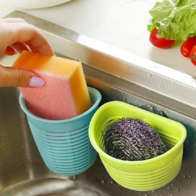 Giỏ treo đựng búi rác có núm hít chân không Inomata Nhật Bản