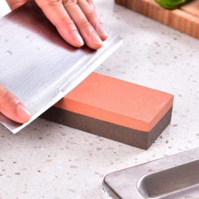 Combo Giá để giẻ rửa bát 2 ngăn dạng lưới Inomata + Đá mài dao kéo nội địa Nhật Bản