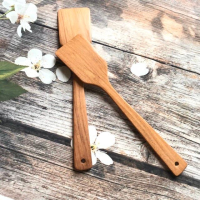Xẻng nấu ăn bằng gỗ tự nhiên (CTH723) Chiên xào các loai, Chịu nhiệt cao, không tiết chất độc hại khi đun nấu