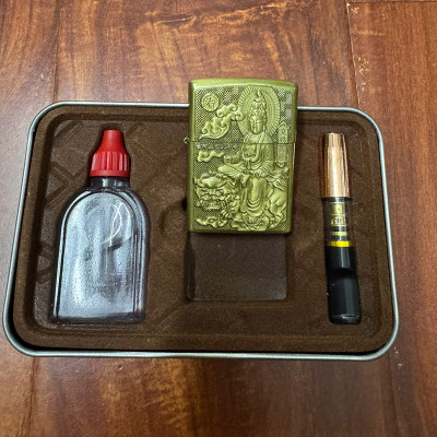 Set Vỏ Hột Quẹt Bật Lửa Xăng Đá Và Đầu Tẩu Lọc 3001-15 Tiện Lợi - Nhiều Hình