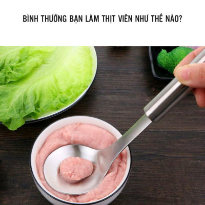 Muôi Nặn Thịt Viên Inox Cao Cấp - Hàng Chất Lượng