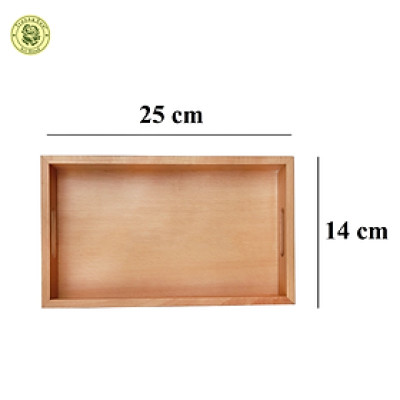 Khay Gỗ Beech Hình Chữ Nhật Lỗ Cầm Tay – Đồ Dùng Nhà Bếp Thương Hiệu Trường Sơn