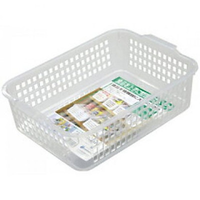 Giỏ nhựa đựng đồ Inomata đa năng màu trắng cỡ Lớn NHẬT BẢN