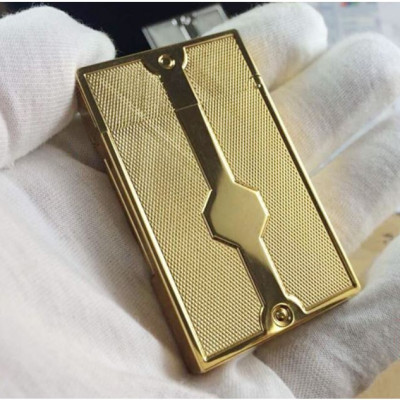 Vỏ Hột Quẹt Bật Lửa Upon D45V Họa Tiết Ô Vuông Nhỏ Khắc Chữ S.t Upon - Dùng Ga Đá Cao Cấp