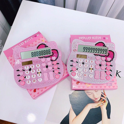 Máy tính cầm tay, máy tính bỏ túi Kitty đính đá dễ thương