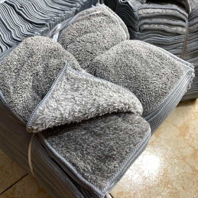 Set 10 khăn lau bếp đa năng màu xám