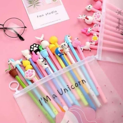 Set  túi 20 cây bút bi thú cho bé ,nhiều màu sắc ,ngộ nghĩnh xinh xắn đáng yêu cho bé lựa chọn 