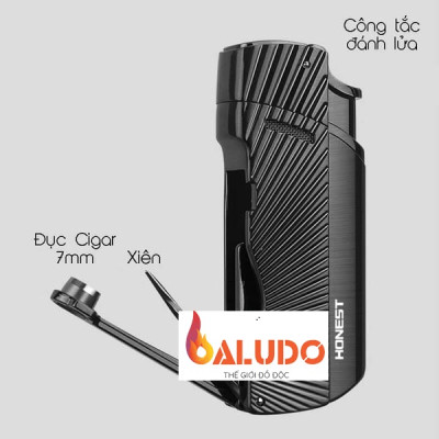 Vỏ Hộp Quet Bật Lửa Khò 1 Tia BCZ-847 Có Kèm Xiên, Đục