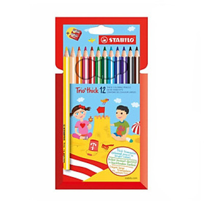 Bộ bút chì màu STABILO Trio Thick 203 - Hộp 15 màu (CL203-15S)