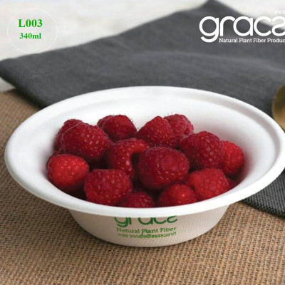 Combo 50 cái Chén giấy bã mía Thái Lan - thương hiệu Gracz