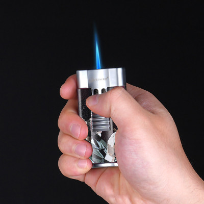 Vỏ Hộp Quẹt Bật Lửa Gas Khò 1 Tia RAG-1157 Tích Hợp Kệ Gác Và Đục Xi--Ga Tiện Lợi - Nhiều Hình