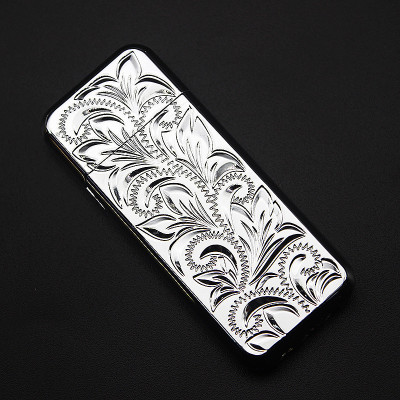 Hột Quẹt Bật Lửa Gas Đá XF624 Khắc Họa Tiết Hình Rồng, Hoa Văn, Thỏi Vàng 999 Siêu Mỏng Nhẹ Tiện Lợi - Giao Hình Ngẫu Nhiên