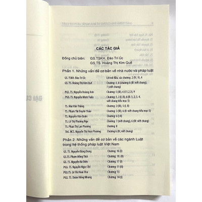 Sách - Giáo trình Đại cương về nhà nước và pháp luật (Tái bản lần thứ nhất)