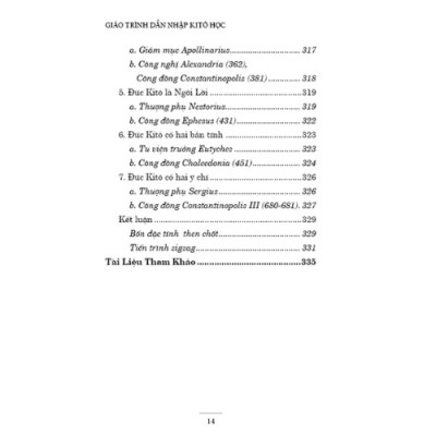 GIÁO TRÌNH DẪN NHẬP KI-TÔ HỌC