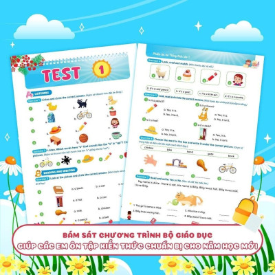 Sách Phiếu Ôn Hè Tiếng Anh Lớp 1 - Megabook