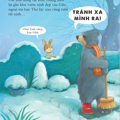 Sách - The Snow Rabbit - Chú Thỏ Tuyết Hình Phủ Nhũ Lấp Lánh - ndbooks