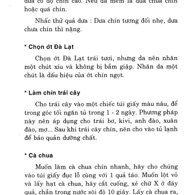 Mẹo Vặt Trong Nhà Bếp