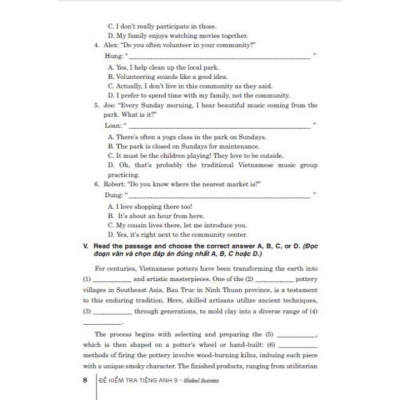 Đề kiểm tra tiếng anh 9 (dùng kèm sgk kết nối) (HA-MK)