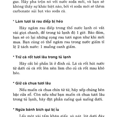 Mẹo Vặt Trong Nhà Bếp