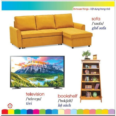 Sách - Em Học Tiếng Anh Qua Hình Ảnh Theo Chủ Đề - Vật Dụng Trong Nhà - Hồng Ân