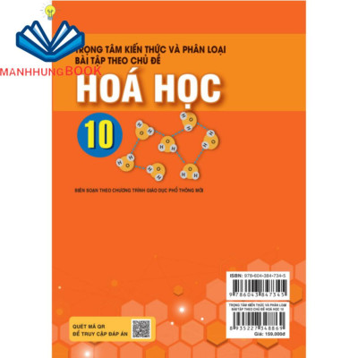 Sách - Trọng Tâm Kiến Thức Và Phân Loại Bài Tập Theo Chủ Đề Hóa Học 10 - Biên soạn theo chương trình GDPT mới.