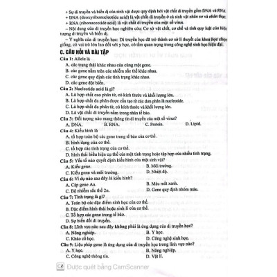 Sách tự tin vào lớp 10 môn sinh học ( Dành cho học sinh lớp 9) HA