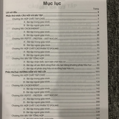 Sách - Câu hỏi và Bài tập Cơ sở Hoá học Hữu cơ Tập 3
