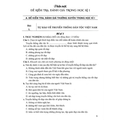 Sách - Đề Kiểm Tra, Đánh Giá Giáo Dục Công Dân 8 (Dùng Kèm SGK Kết Nối Tri Thức Với Cuộc Sống)