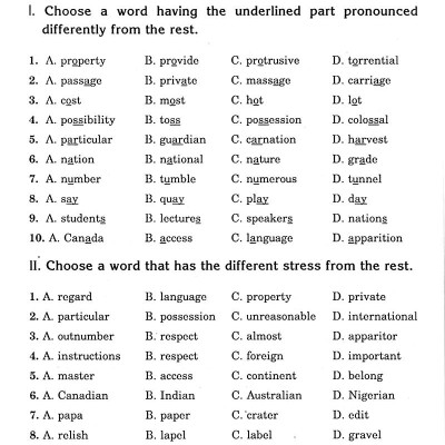 Ôn Tập Luyện Thi Trắc Nghiệm THPTQG 2019 - Môn Tiếng Anh