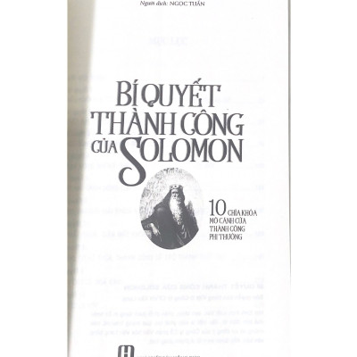 Bí Quyết Thành Công Của Solomon