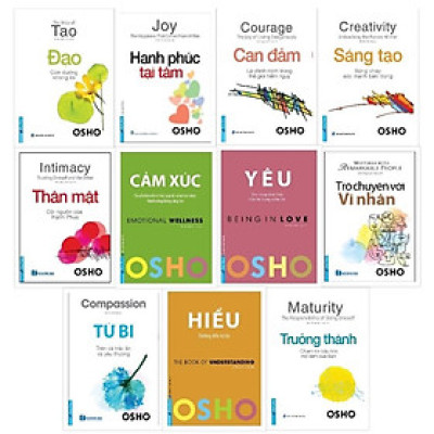 Sách - Combo OSHO 11 Cuốn Mới Nhất - First News
