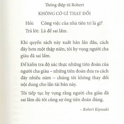 DẠY CON LÀM GIÀU - TẬP 12: LỜI TIÊN TRI CỦA NGƯỜI CHA GIÀU - Xây Dựng Con Thuyền Tài Chính Của Bạn (Bản in năm 2021)