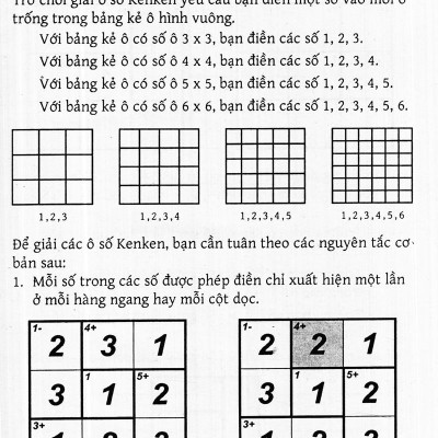 Trò Chơi Ô Chữ Số Thông Minh Kenken - Dành Cho Mọi Người (Tập 3)