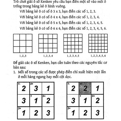 Trò Chơi Ô Chữ Số Thông Minh Kenken - Dành Cho Mọi Người (Tập 2)