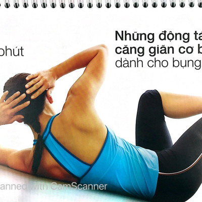 Sách Lò Xo - 15 Phút Tập Bụng (Kèm 1 DVD)