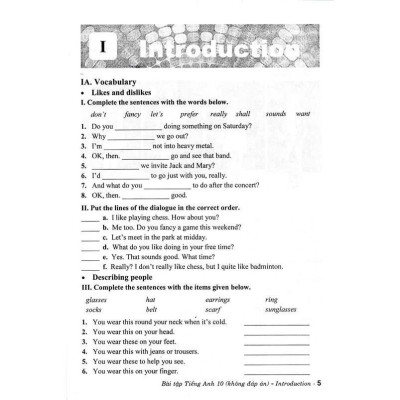 Sách - Bài Tập Tiếng Anh Lớp 10 - Không Đáp Án - Bám Sát SGK Chân Trời Sáng Tạo - Hồng Ân